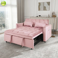 USA In Stock Modern Sofa Come Bed 2 in 1 Living Room Sofa Convertible Pull Out Sofa Bed For Small Space Home Furniture 18044