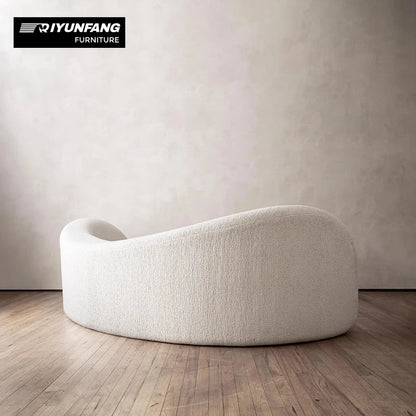 Modern Design Creativity  Fabric Moon Multi Person Backrest Leisure Sofa Living Room Hotel Villa