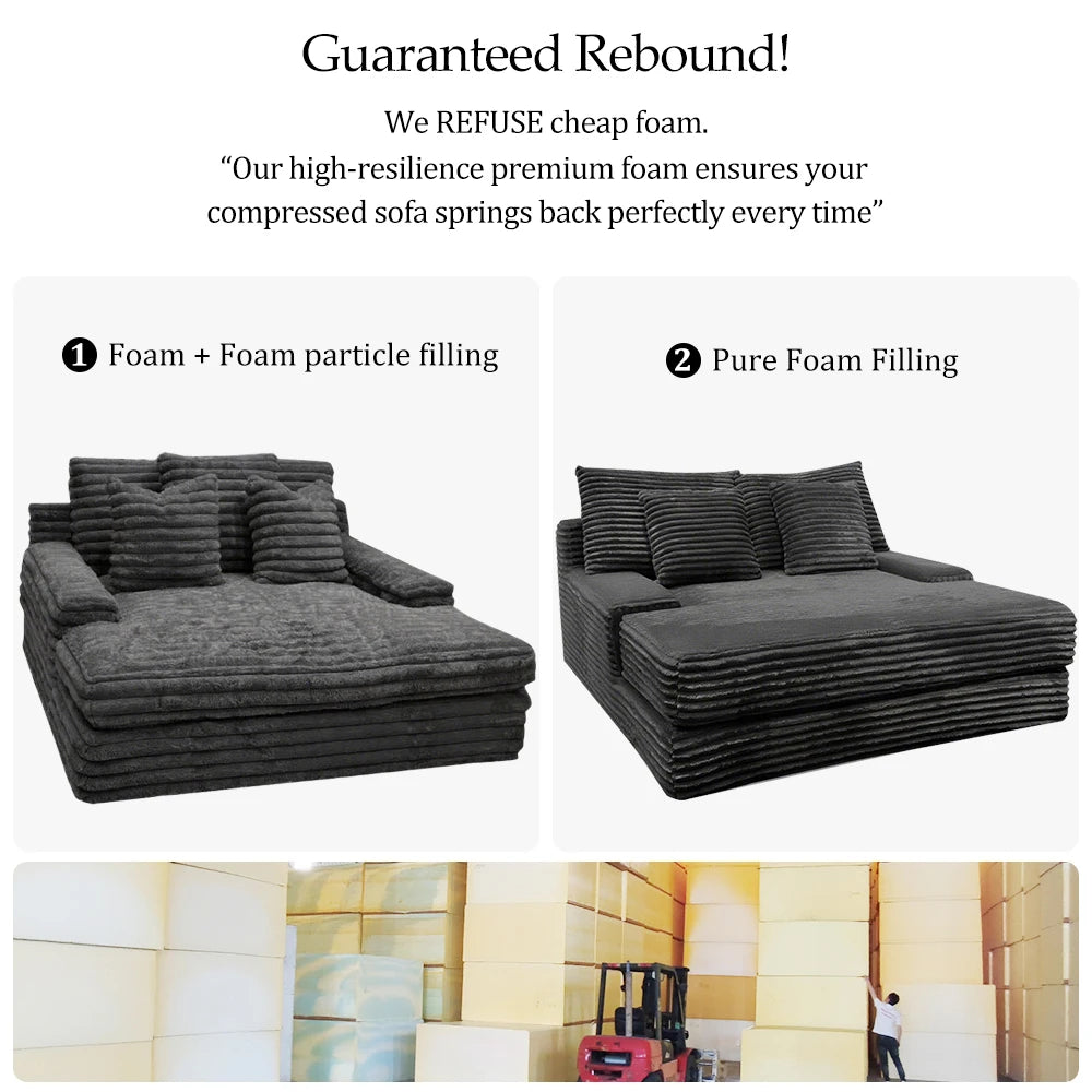 Direct Factory's Compressed Sofa Set Foshan China Fabric Sponge Upholstered Bed Living Room Furniture Vacuum Roll Packed Box