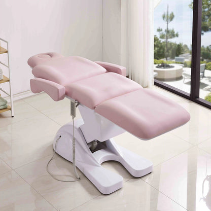 3/4 Motor Electric Cosmetic Spa Bed Modern Pink Massage Lash Table for Facial Beauty Salon Factory Wholesale Salon Furniture