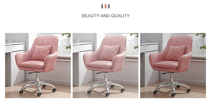 Ergonomic Nordic Office Chair Modern Design with Armrest Soft Cushion Lift Swivel Backrest Computer Chair for Home Conference