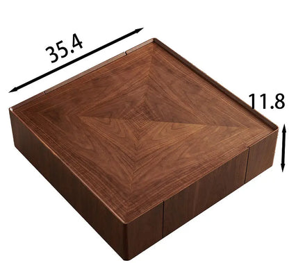 35.4-inch Modern Wood Coffee Table-Durable Eco-Friendly Easy to Clean for Apartment Villa Hotel Use
