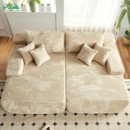 Wayon L-Shaped Compressible Sofa Bed Set Small Space Bedroom Living Room Villa 2/3 Seater Easy Moving