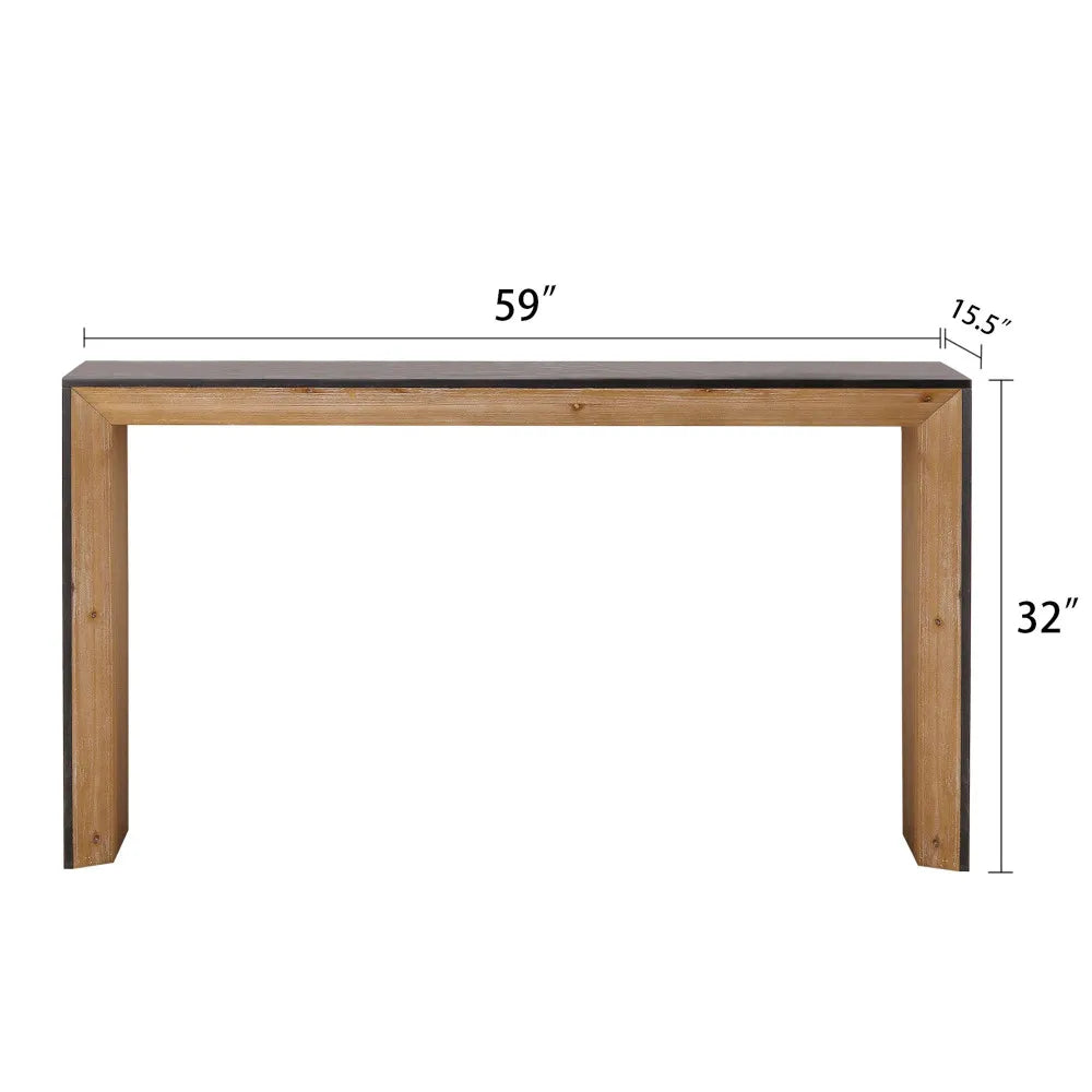 59in Modern Wood Console Table , Entryway Table, Sofa Table   - Rustic & Contemporary Design