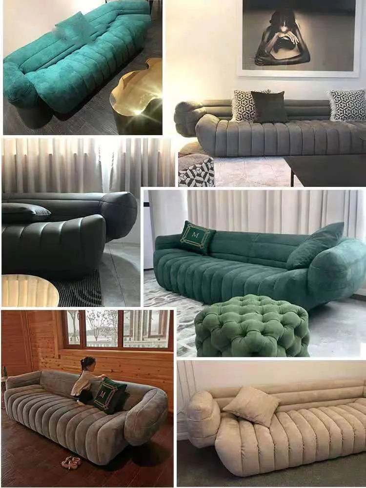 Italian Postmodern Fabric Sofa Designer Nordic Large Apartment Sofa Villa High-end Living Room