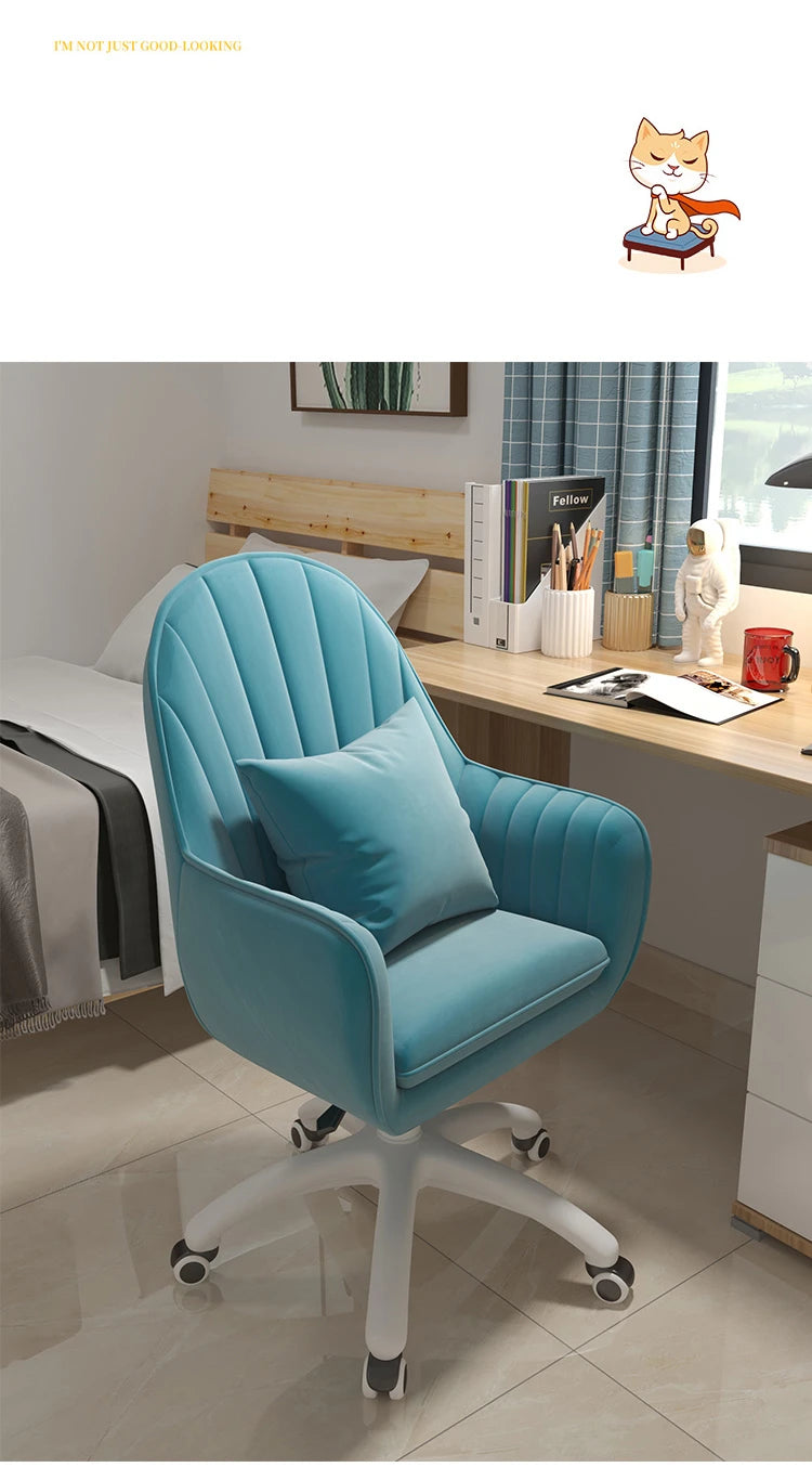 Executive Dormitory Lift Swivel Computer Chair Home Hotel Backrest Office Chairs Study Learning Bedroom Casual Makeup Chair