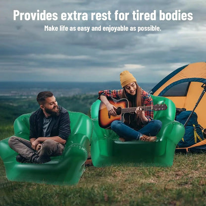 Waterproof Portable Adult Inflatable Sofa, Suitable for Family Use and Outdoor Camping, Load Capacity: 330 Pounds