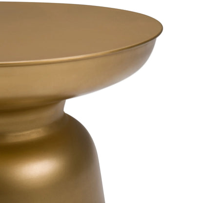 DB Toby Gold Metal Accent Table for Office Decor & Accessories
