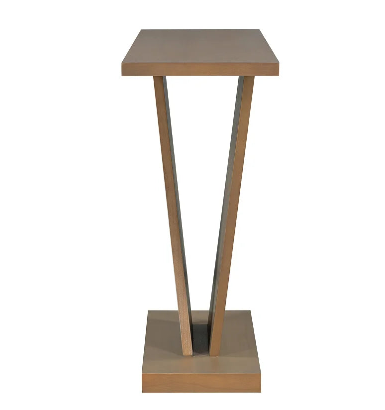 Modern Solid Wood Console Table with V-Base Design and Storage Eco-Friendly and Durable Home Furniture for Living Room