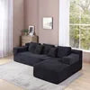 Modern Minimalist Lazy Sofa with Compressible Italian High-density Foam Compact Modular Living Room Sofa Set for Small Spaces