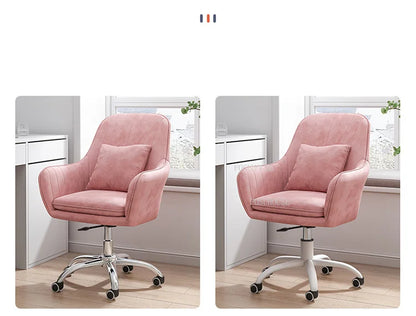 Ergonomic Nordic Office Chair Modern Design with Armrest Soft Cushion Lift Swivel Backrest Computer Chair for Home Conference