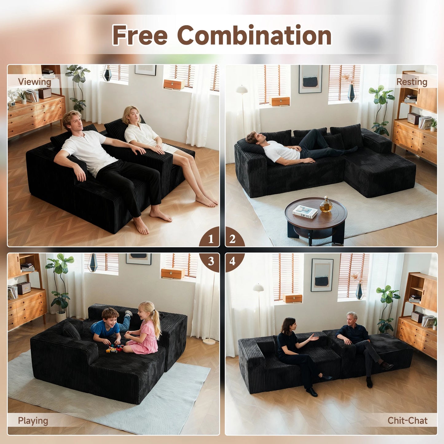 Wholesale Soft Fabric Pure Sponge Compression square Sofa for Hotel Villa Vacuum Compression Packaging Restaurant Sofa Set