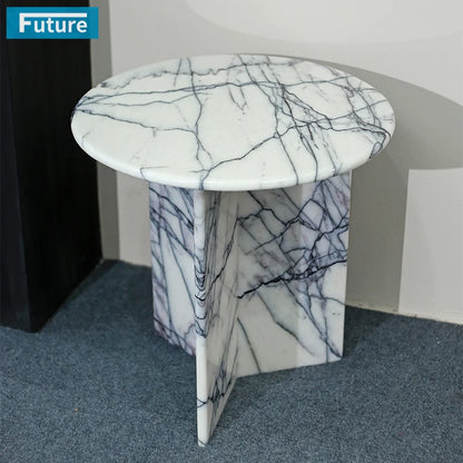 Luxury Designer Best Selling Rustic Industrial Style Marble SideTable for Living Room Center Piece and Home Decor