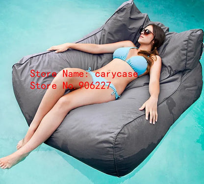 UV resistant Waterproof Extra Large Pool Floats Adult Bean Bag Outdoor Lounger Chair, two people beanbag sofa