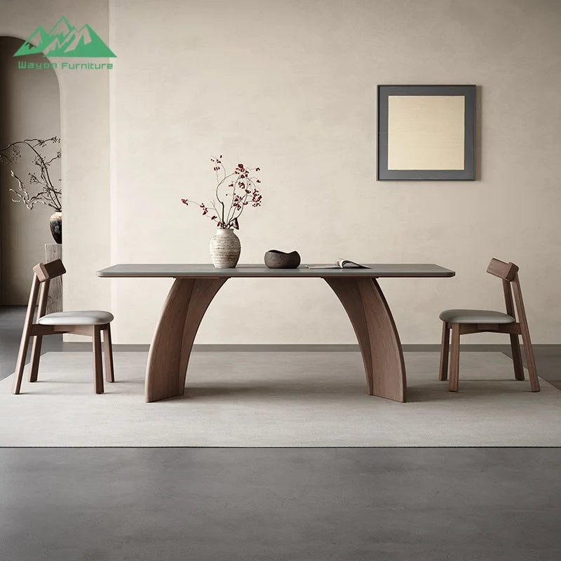 Wayon Luxury Aesthetic Living Room Furniture Trendy Large Dinner Table for Modern Home Decoration