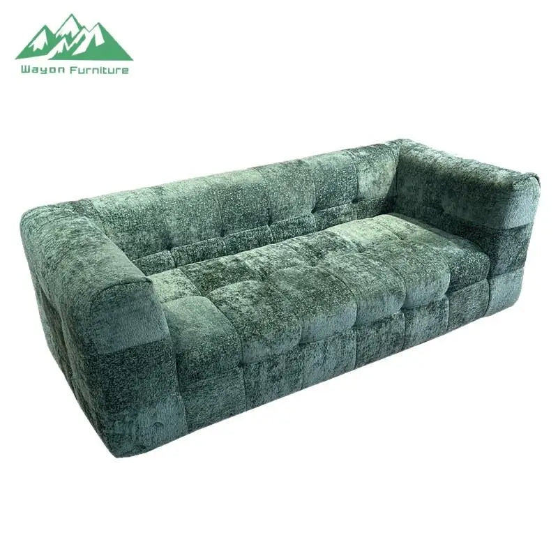 Wayon Modern L-Shape Sofa Bed Set 2 Seater Sectional Sofa for Living Room and Dormitory Use