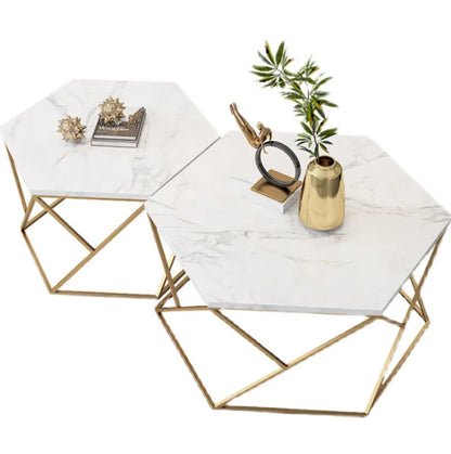 Home Furniture Living Room Sets Gold Center Table Luxury Coffee Tables and Tv Stand Modern Marble Coffee Table for Sale