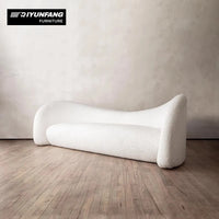 Modern Design Creativity  Fabric Moon Multi Person Backrest Leisure Sofa Living Room Hotel Villa