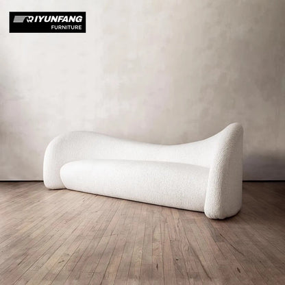 Modern Design Creativity  Fabric Moon Multi Person Backrest Leisure Sofa Living Room Hotel Villa
