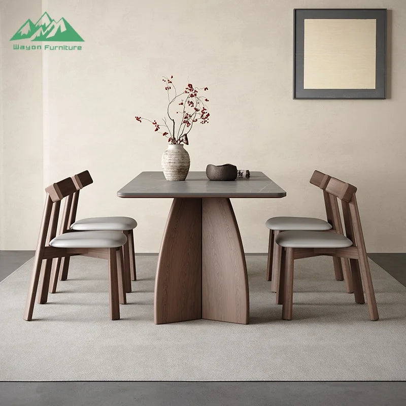 Wayon Luxury Aesthetic Living Room Furniture Trendy Large Dinner Table for Modern Home Decoration