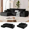 Modern Eco-Friendly Living Room Bedroom Universal Sofa Bed Removable Cover Compressed Pure Sponge Filling Velvet Upholstery Sofa