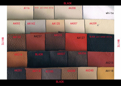 Upgrade Your Living Room with MANBAS Italian Genuine Leather Sofa - 2 Colors Combination, LED Light & Soft Cushions