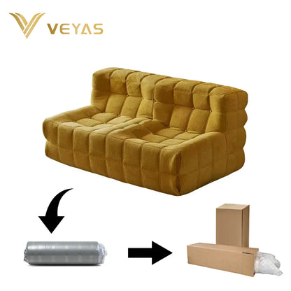 Hot Sales 2026 Temuu Contemporary Italy Modular Two Seat Sectional Sofa for Villa Use Vacuum Compressed Air Wholesale Vendors