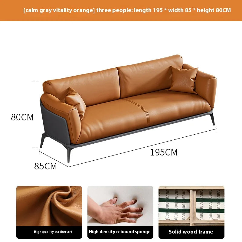 High Quality Luxury Modern Sectional Synthetic Leather Modular Sofa Bed 3 Pieces Selection Chinese Office Home Apartment School
