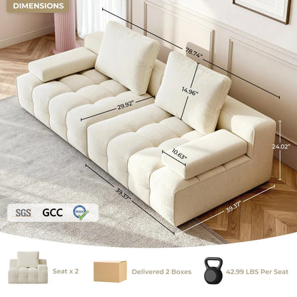 Modern Masculine Style Square Sectional Three Seat Velvet Upholstered Eco-Friendly Inflatable Vacuum Compressed Sofa Reduced