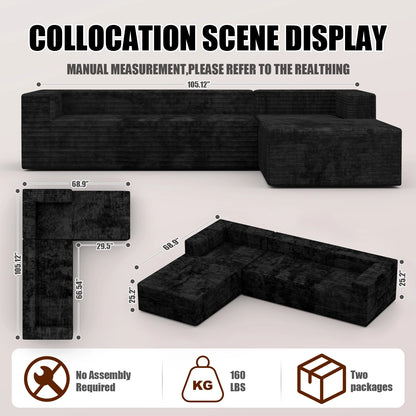 l Shape Modular Apartment Sofa Modern Vacuum Roll Compression Sofa Sectional Furniture Living Room