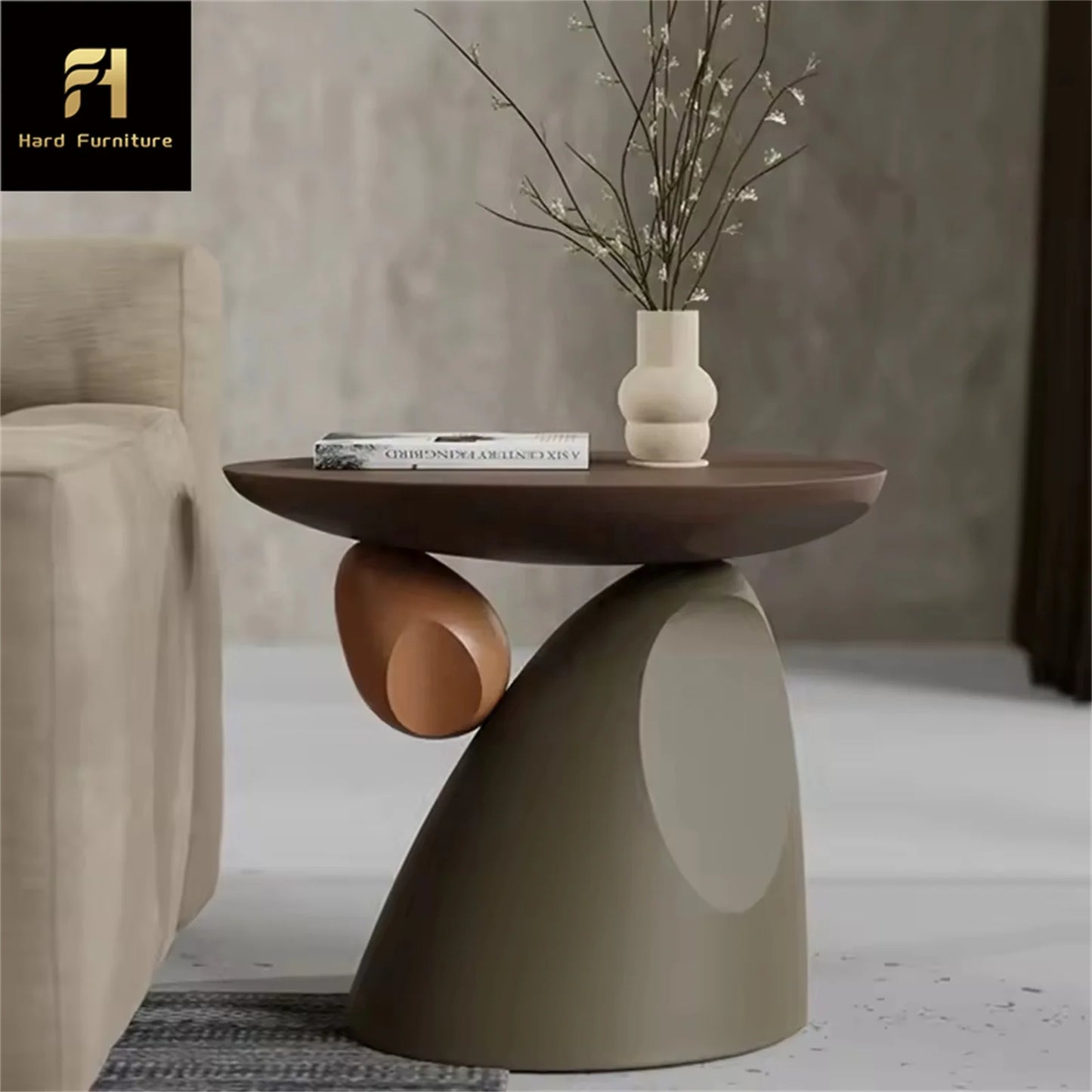 Modern Simple Resin Coffee Table Ins Design Interior Furniture for Home Office Living Room for Hotels Villas Decoration