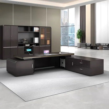 Customized Desk Luxury Style Corner Shape Manager Executive Office Desk (SZ-OD709)