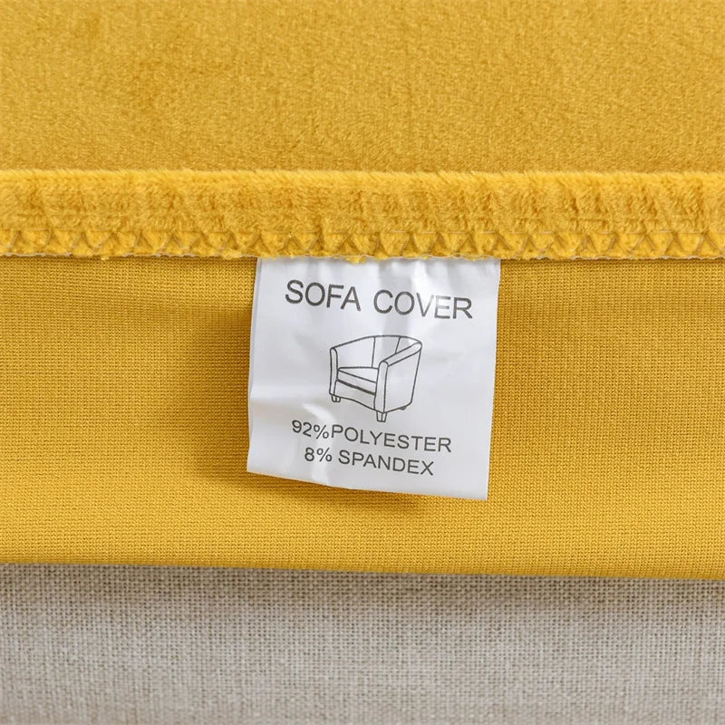 Velvet Arc Seat Sofa Cover Elastic Club Armchairs Covers Living Room Single Seat Tub Couch Slipcovers With Seat Cushion Covers