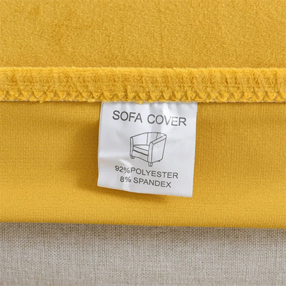 Velvet Arc Seat Sofa Cover Elastic Club Armchairs Covers Living Room Single Seat Tub Couch Slipcovers With Seat Cushion Covers