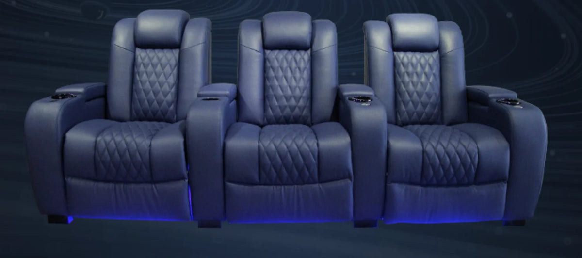 Multifunctional Electric Recliner Home Theater Living Room Sofa Genuine Leather Couch Nordic Cinema Modern Relax Massage Chair