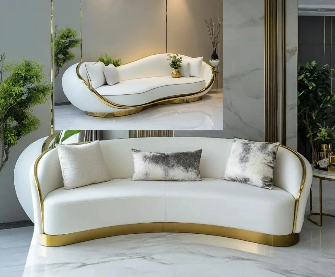Modern Design Living Room Furniture Combination Leather Luxury Sofa Set