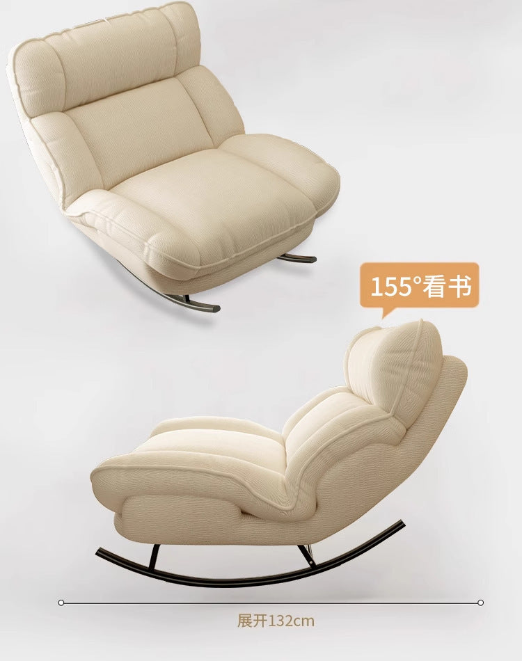 Rocking Chair Lounge Chair Balcony Home Single-Person Relaxation Sofa Living Room Trendy Light Luxury Rocking Chair