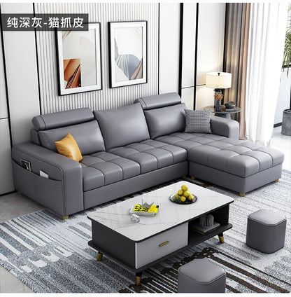 Modern simple fabric sofa living room household small apartment light luxury combination set