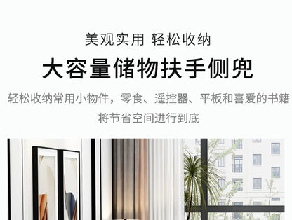 Modern simple fabric sofa living room household small apartment light luxury combination set