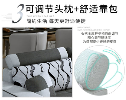 Fabric sofa simple modern combination living room fully equipped small apartment rental room e****mical set