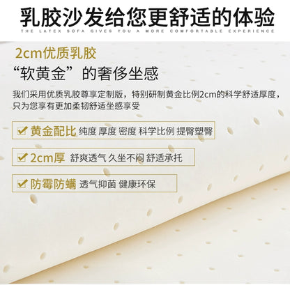 Fabric sofa simple modern combination living room fully equipped small apartment rental room e****mical set