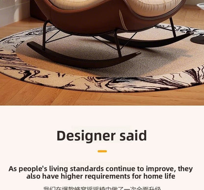 Lazy Sofa Rocking Chair Bedroom Lounge Chair Carefree Adult Living Room Single Balcony Leisure Rocking Chair Recliner Chairs