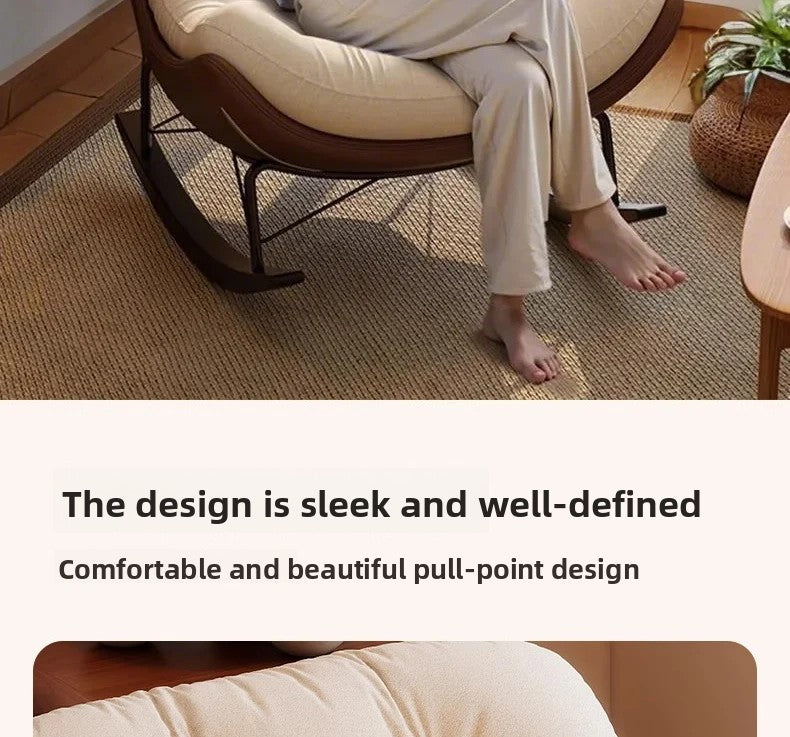 Lazy Sofa Rocking Chair Bedroom Lounge Chair Carefree Adult Living Room Single Balcony Leisure Rocking Chair Recliner Chairs