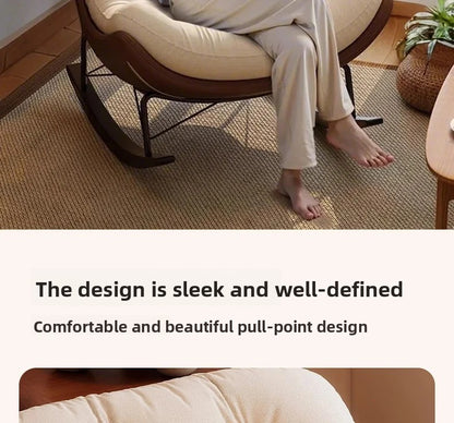 Lazy Sofa Rocking Chair Bedroom Lounge Chair Carefree Adult Living Room Single Balcony Leisure Rocking Chair Recliner Chairs