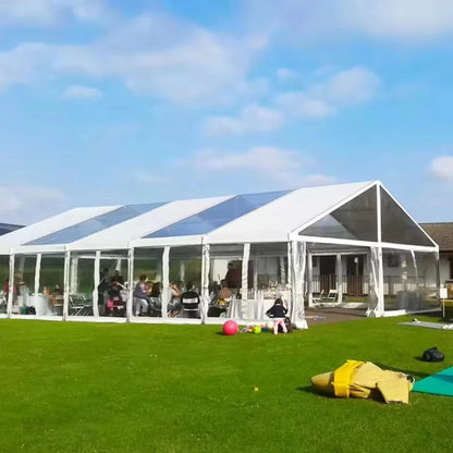 Luxury Aluminum Frame Event Tent Clear Roof Outdoor Wedding Party Marquee Tent For Garden Banquet Restaurant Hotel Resort