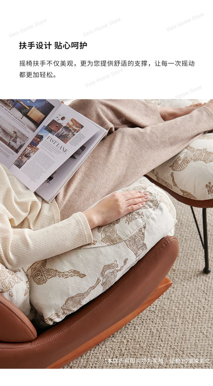 Rocking Lounge Living Room Chairs Gaming Mobile Reading Designer Chairs Luxury Bedroom Comfortable Fauteuil Salon Home Furniture