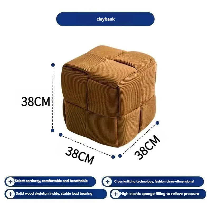 Household door shoes stool fashion small stool simple creative dice stool living room sofa stool pedal stool.