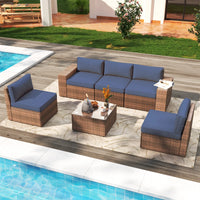 #Patio Furniture Sets Luxurious Outdoor Sofa Set Furniture All Weather Garden Rattan Furniture Wicker Outdoor Rattan Sofa