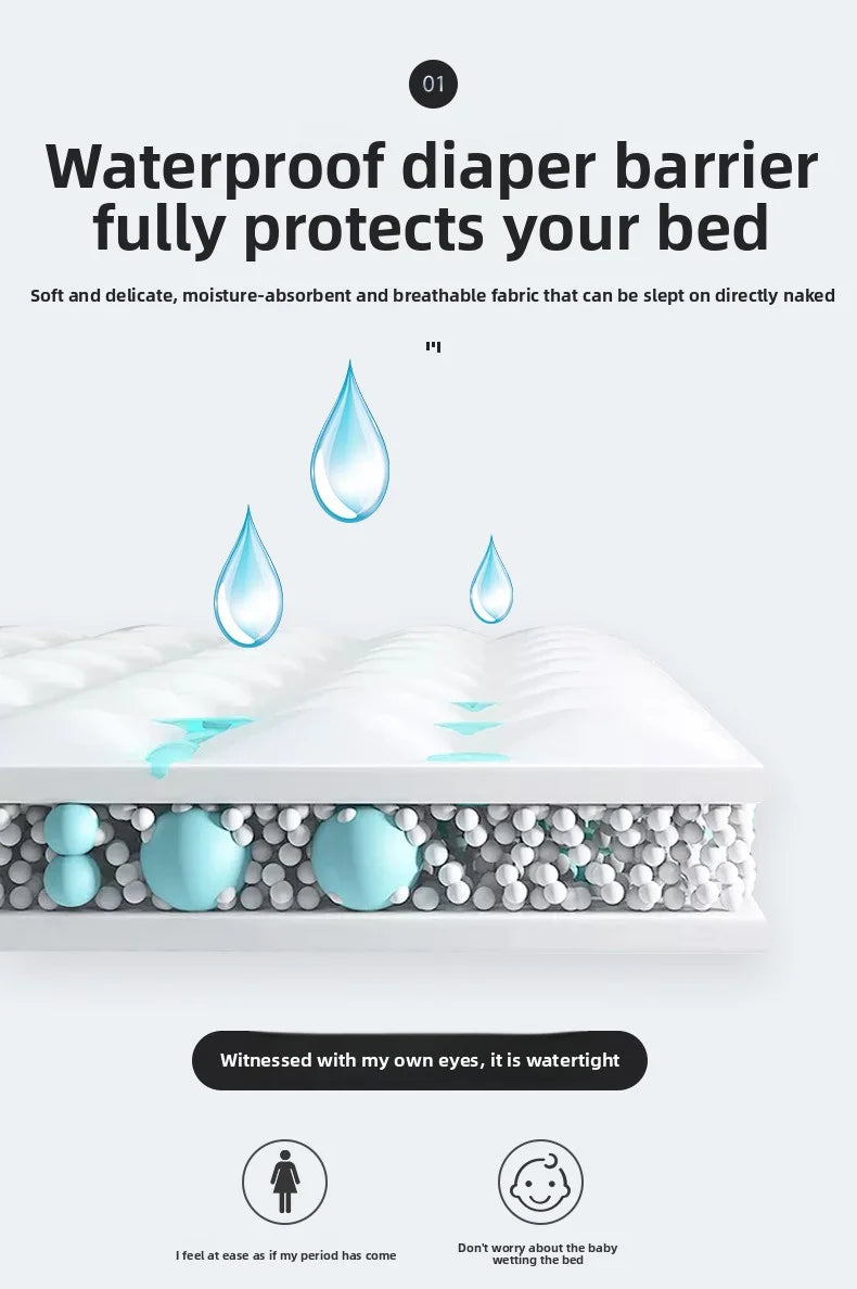 1/2 Pillowcase Solid Color Waterproof And Breathable Suitable For Children And Pets