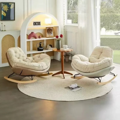 Lazy Sofa Rocking Chair Bedroom Lounge Chair Carefree Adult Living Room Single Balcony Leisure Rocking Chair Recliner Chairs